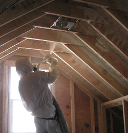 Huntington Beach CA attic spray foam insulation